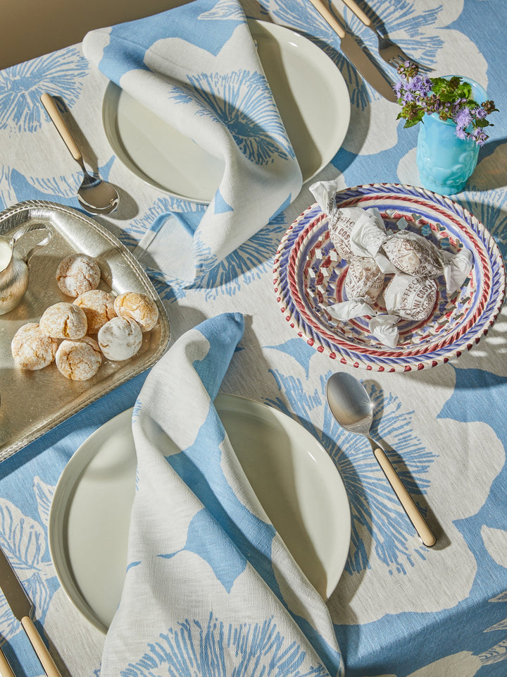 Bonnie & Neil Jardin Dove Linen Tablecloth