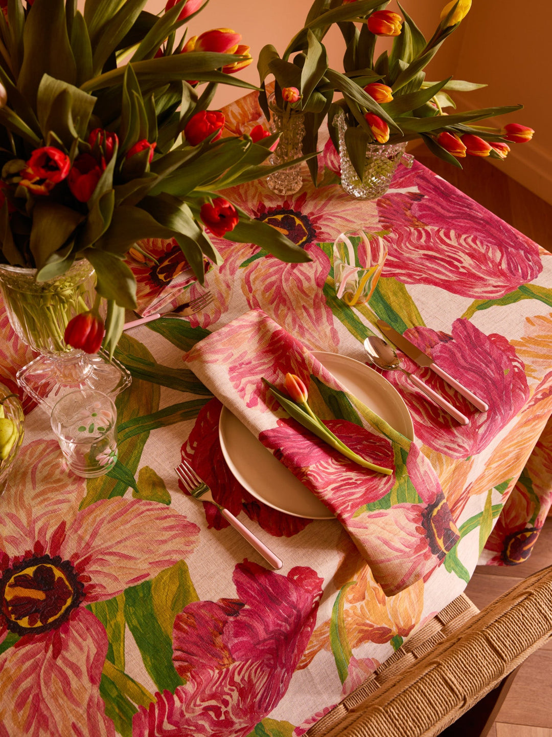 Bonnie & Neil Tulip Multi Tablecloth