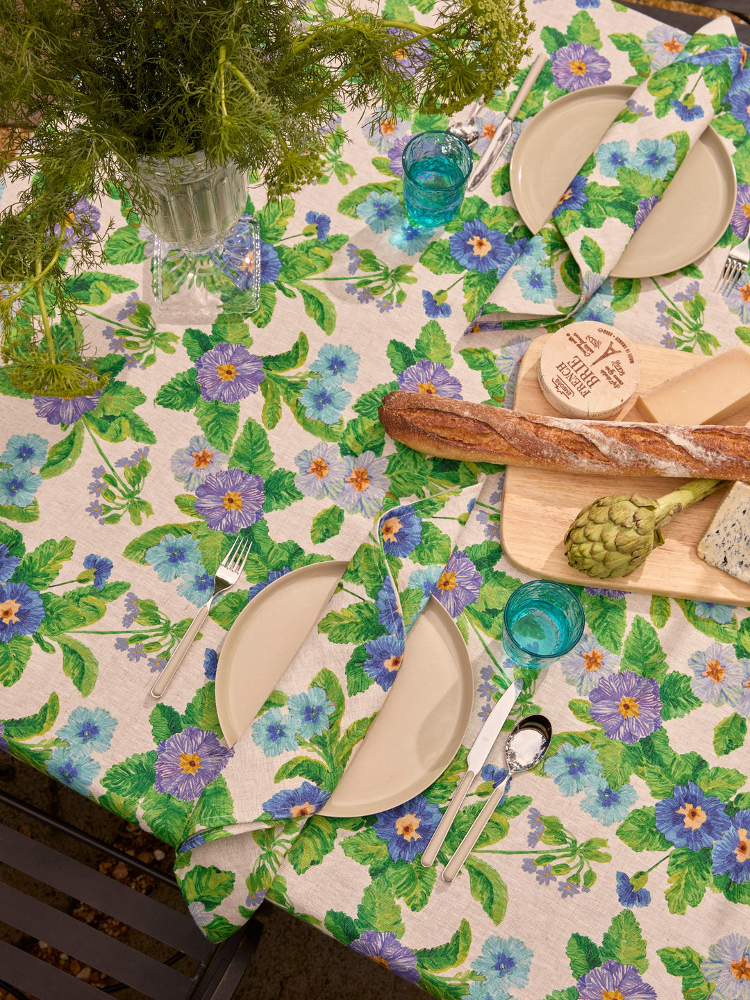 Bonnie & Neil Summer Patch Blue Tablecloth
