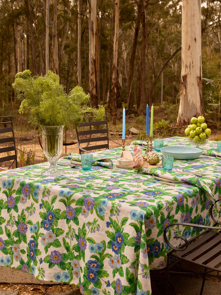 Bonnie & Neil Summer Patch Blue Tablecloth