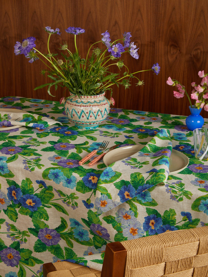 Bonnie & Neil Summer Patch Blue Tablecloth