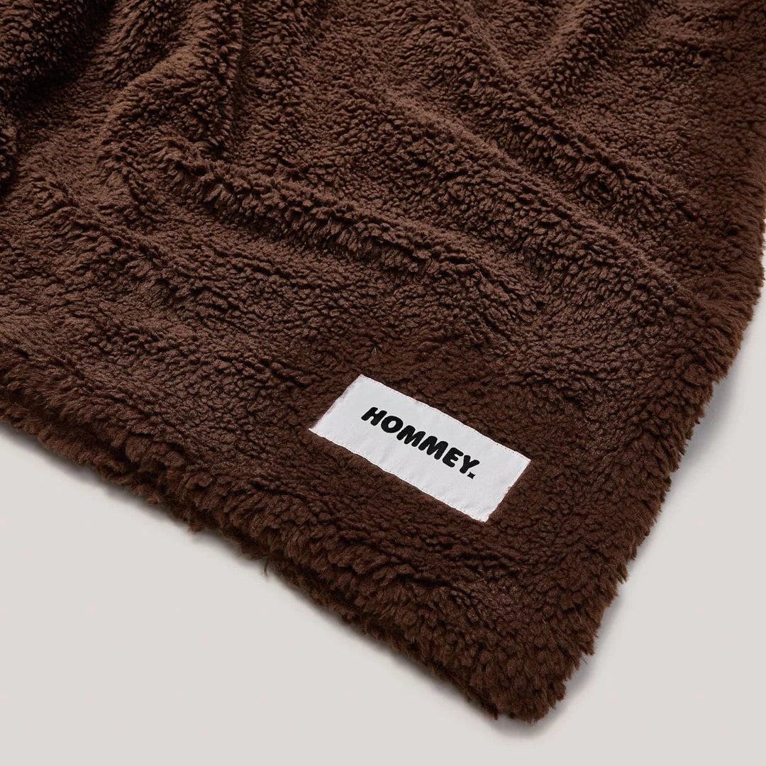 Hommey Faux Fur Throw Blanket - Chocolate