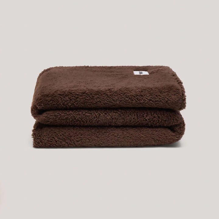 Hommey Faux Fur Throw Blanket - Chocolate