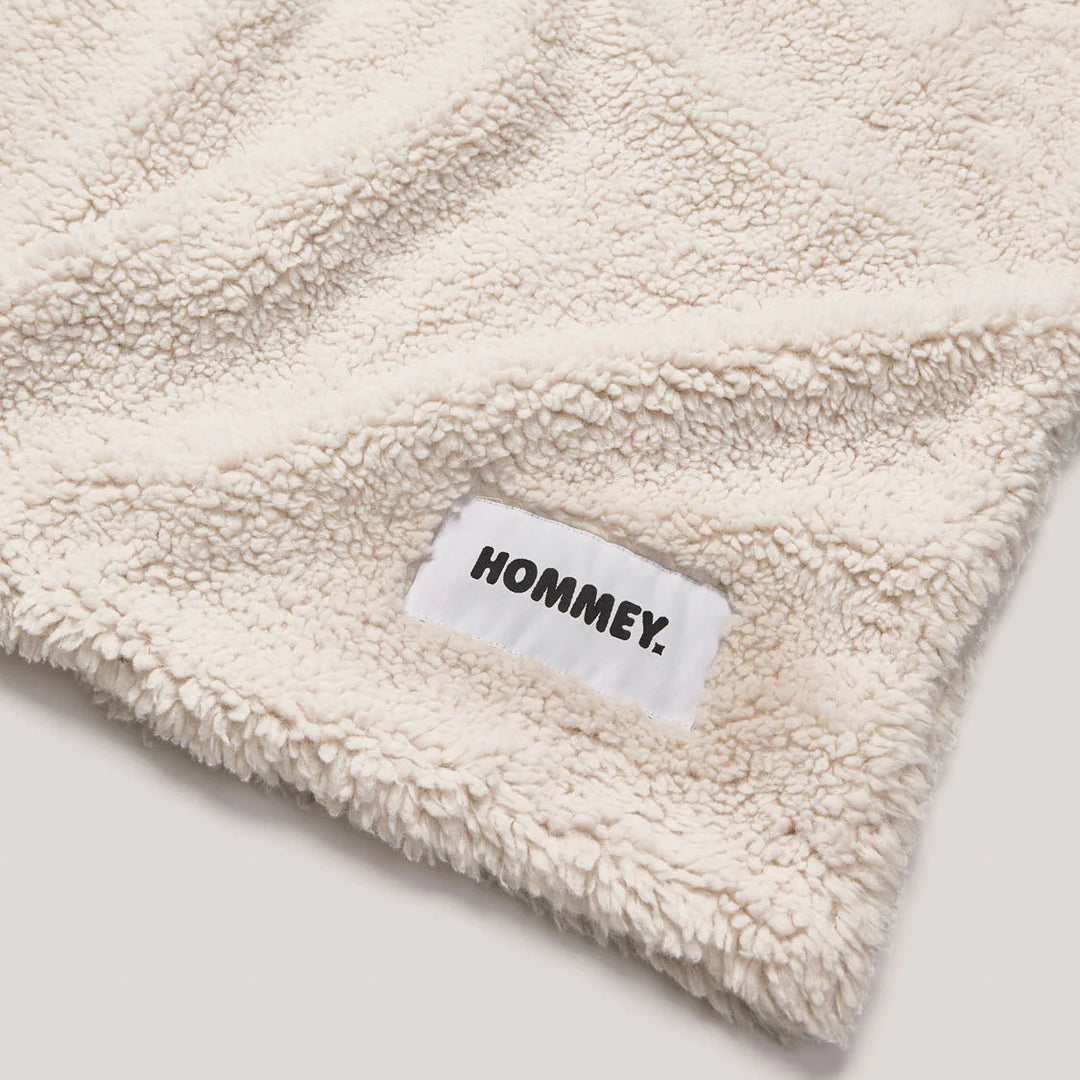 Hommey Faux Fur Throw Blanket - Marshmallow