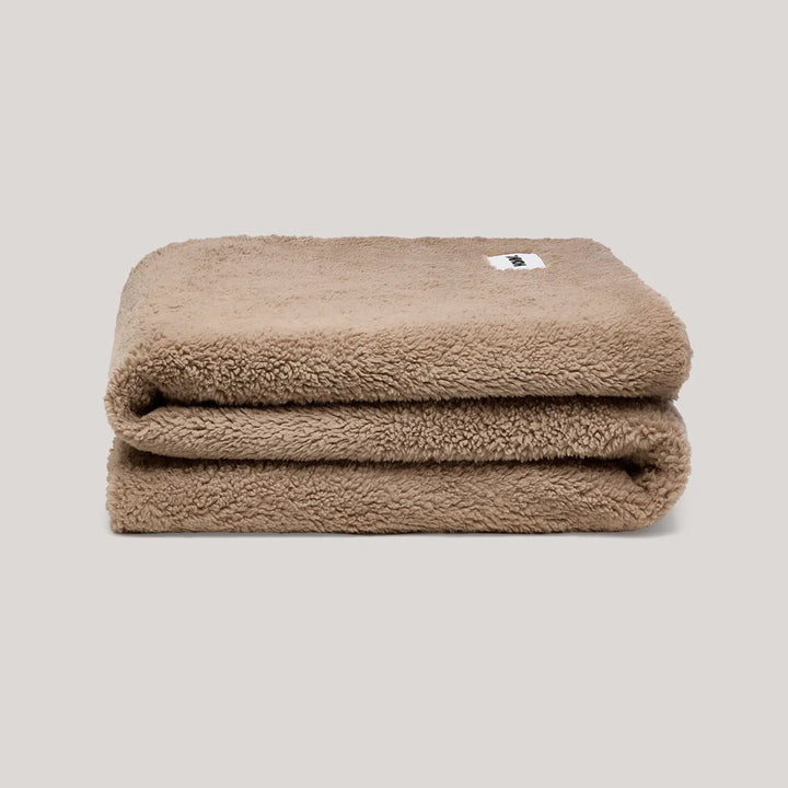 Hommey Faux Fur Throw Blanket - Warm Grey