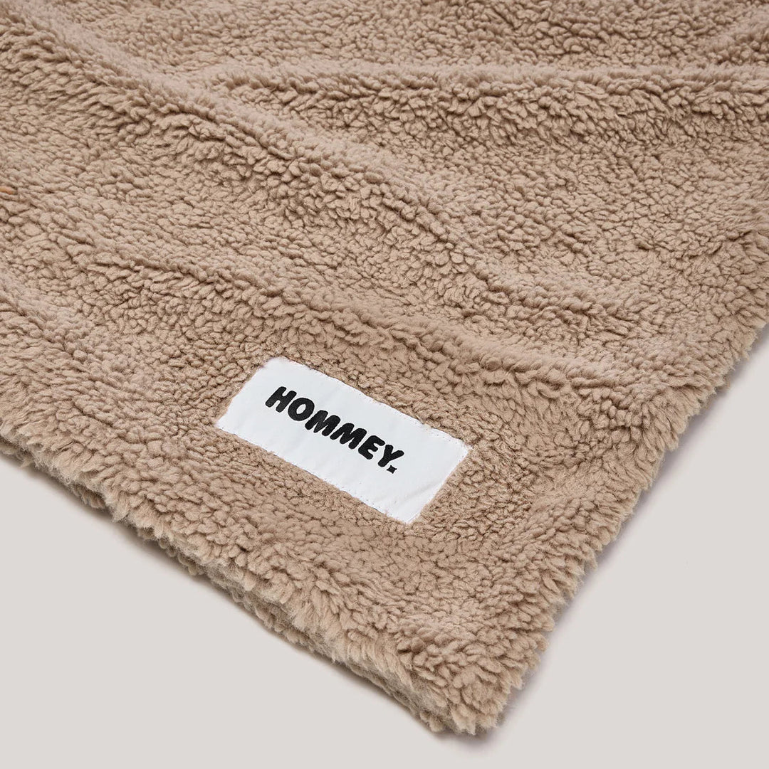 Hommey Faux Fur Throw Blanket - Warm Grey