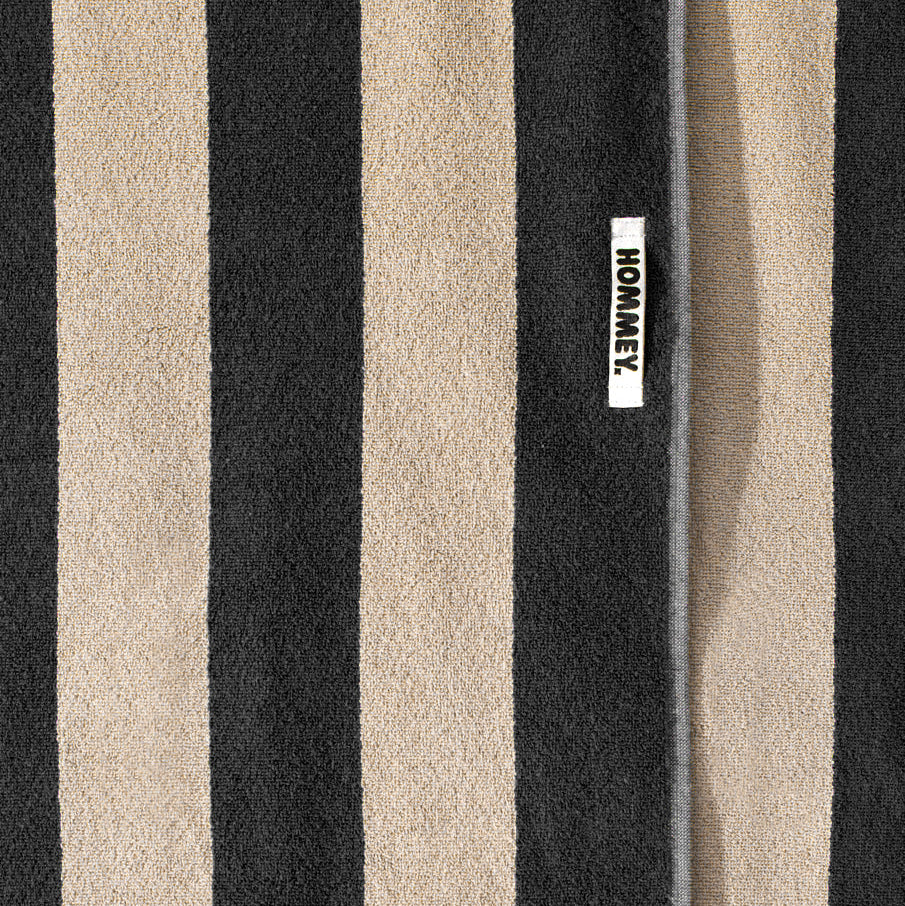Hommey Beach Towel - Vanilla Bean Stripes