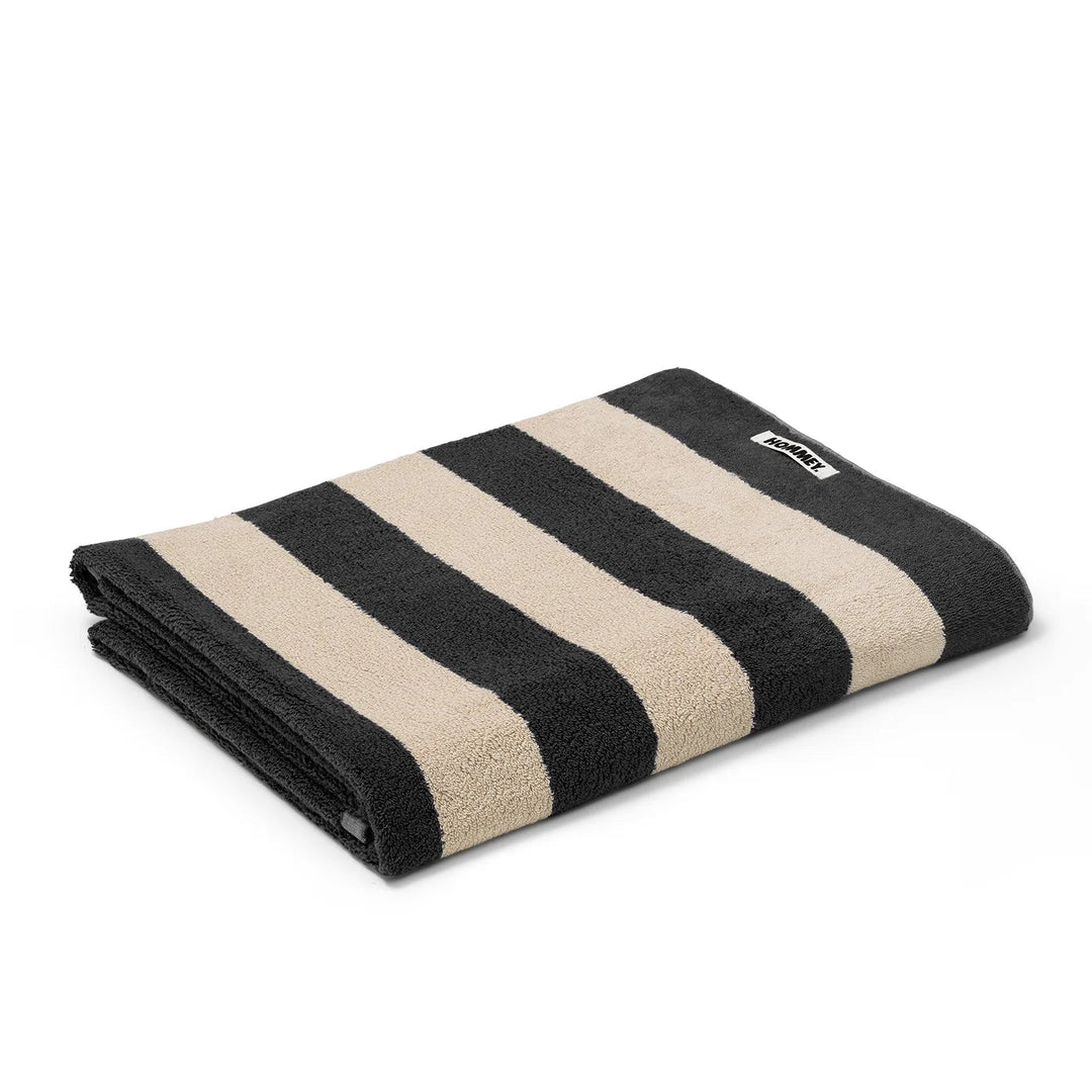 Hommey Beach Towel - Vanilla Bean Stripes