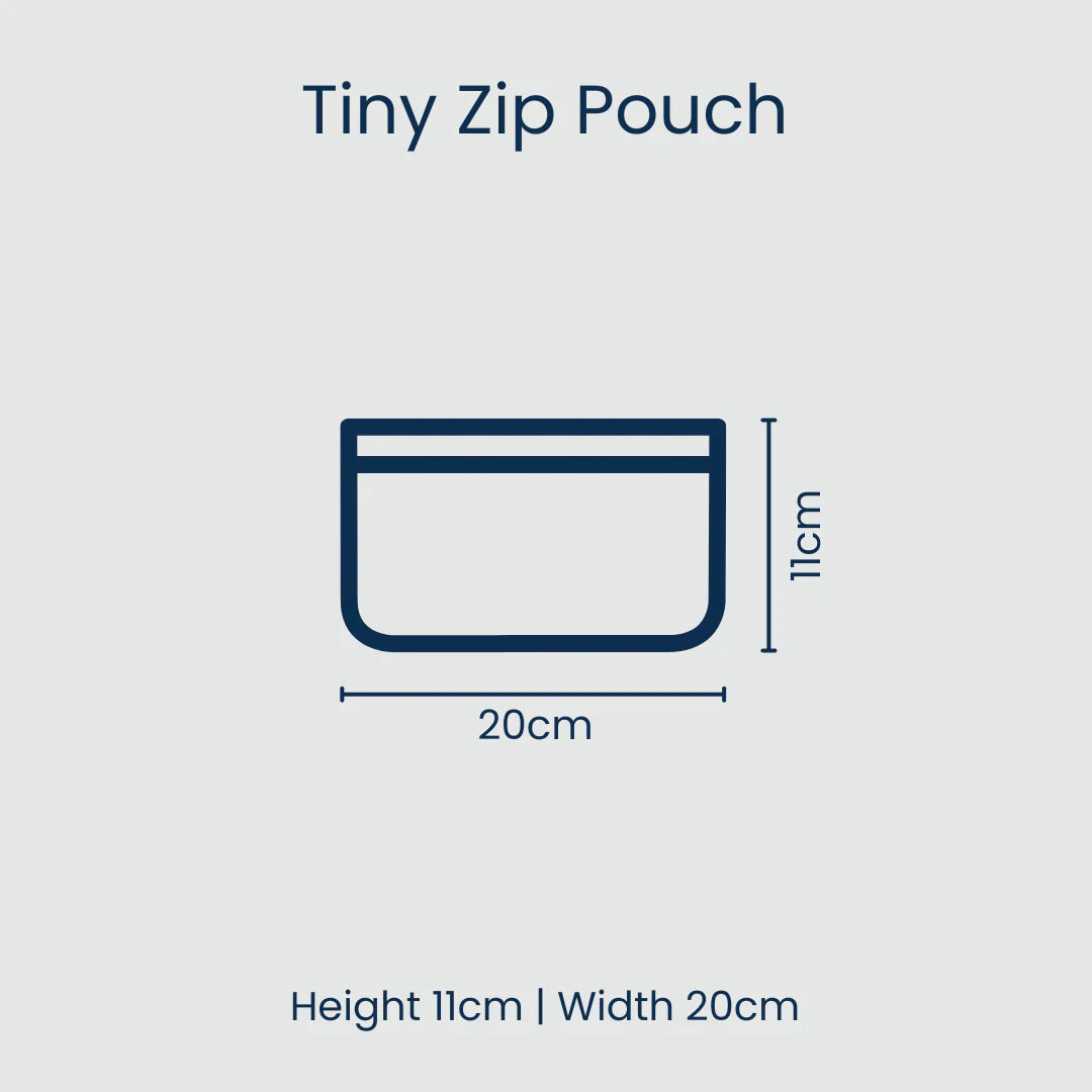 Project Ten Tiny Pouch - Red Blue Stripe