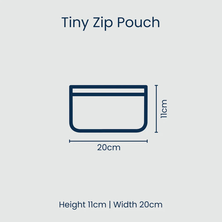 Project Ten Tiny Pouch - Red Blue Stripe