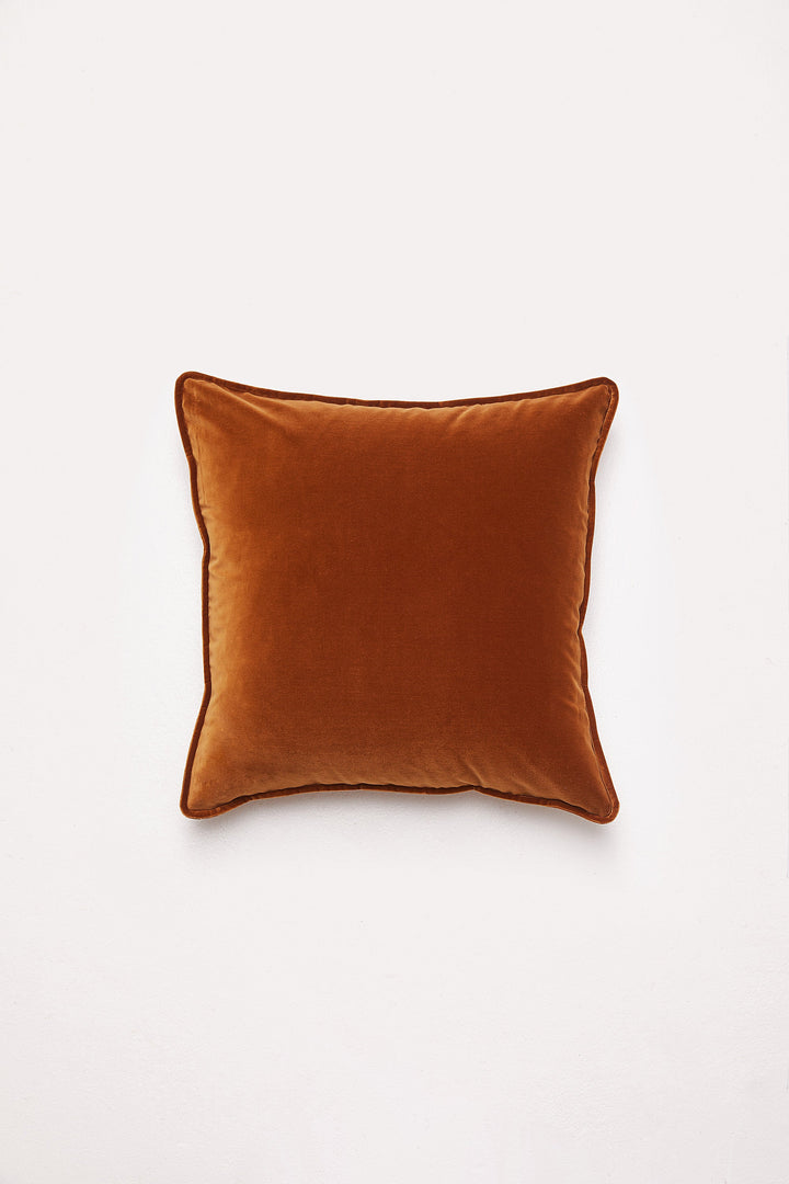 Hommey Velvet Cushion - Toffee