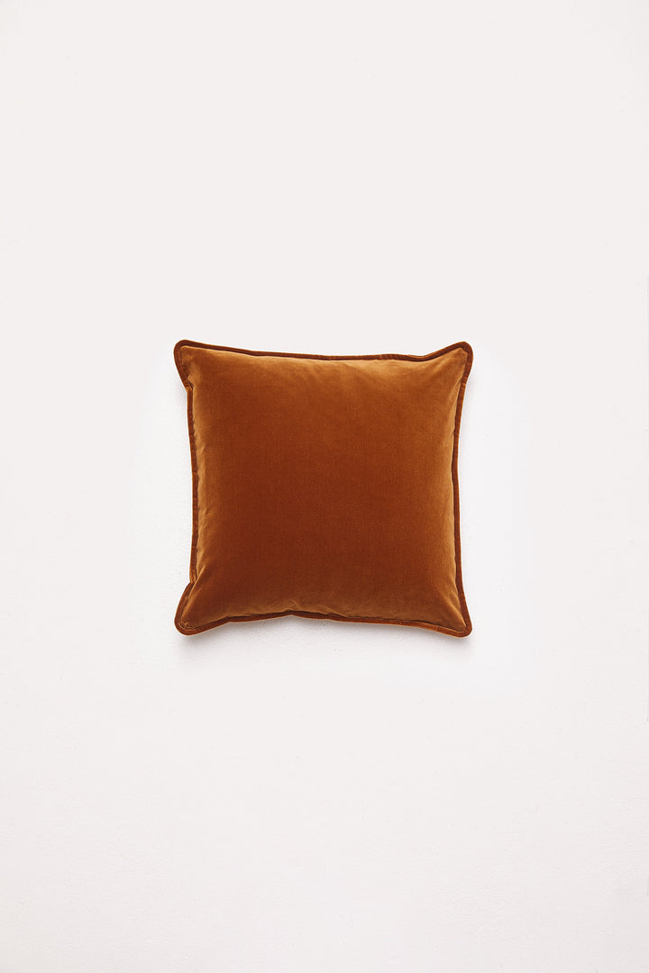 Hommey Velvet Cushion - Toffee