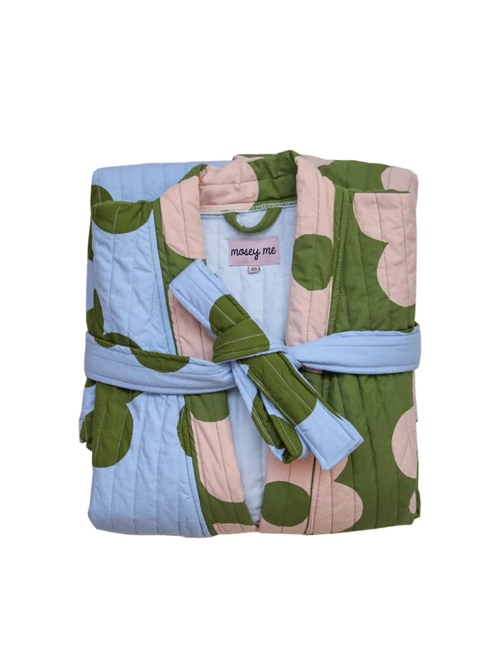 Mosey Me Flowerbed Quilted Robe