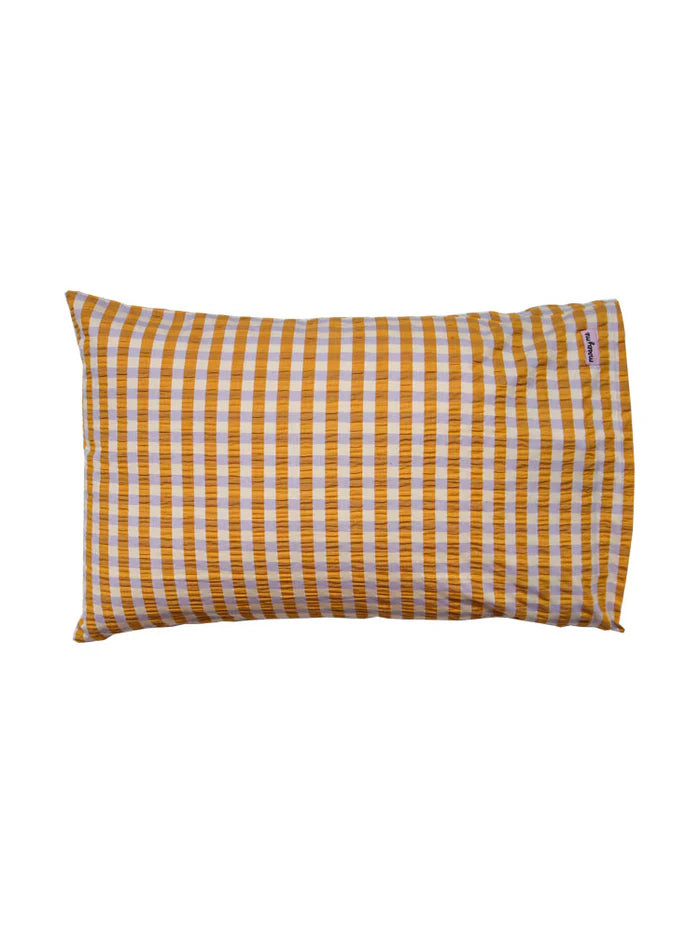 Mosey Me Mango Seersucker Standard Pillowcase Set