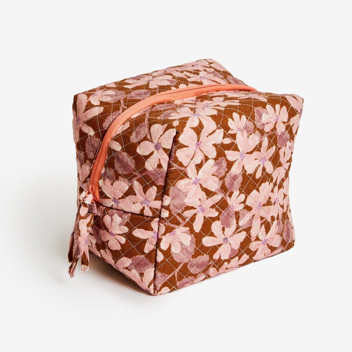 Bonnie & Neil Violet Tan Toiletry Bag