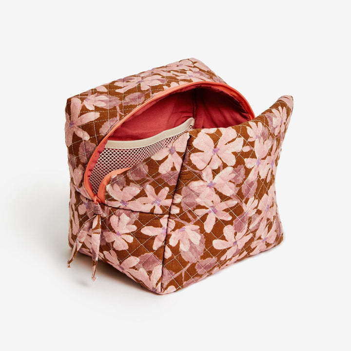 Bonnie & Neil Violet Tan Toiletry Bag