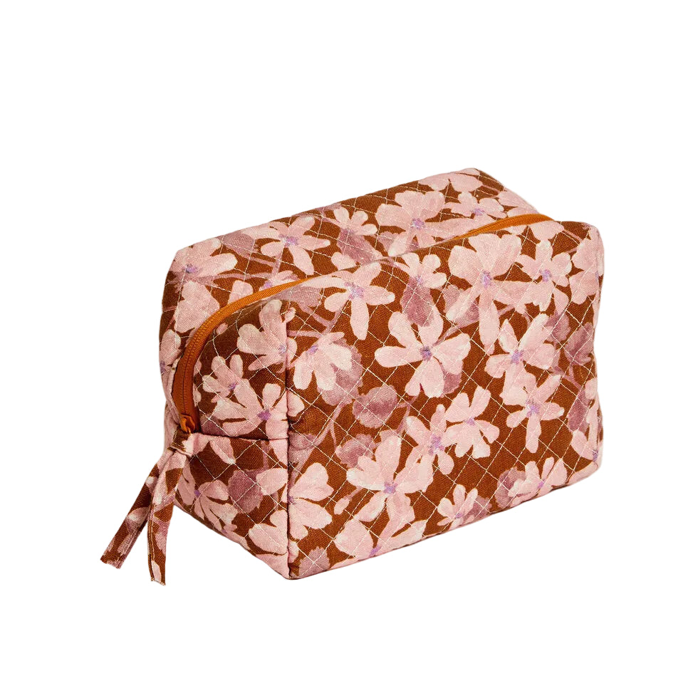 Bonnie & Neil Violet Tan Toiletry Bag