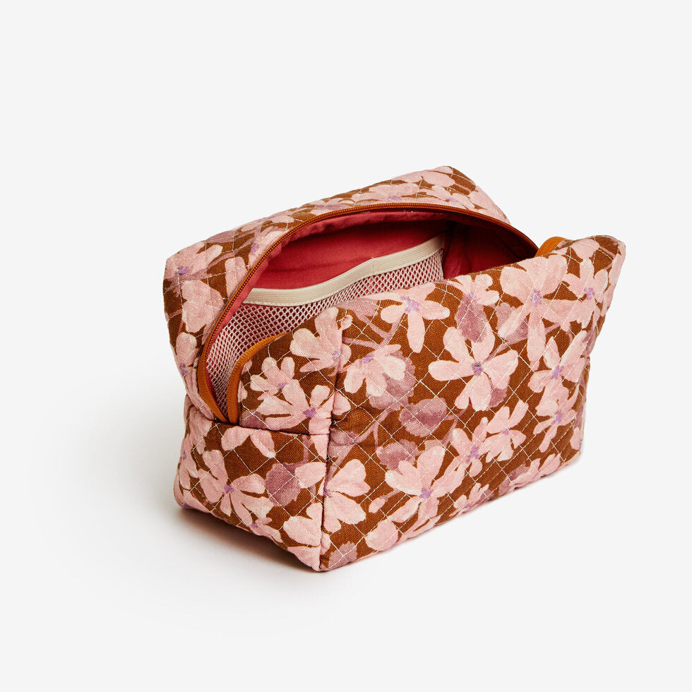 Bonnie & Neil Violet Tan Toiletry Bag