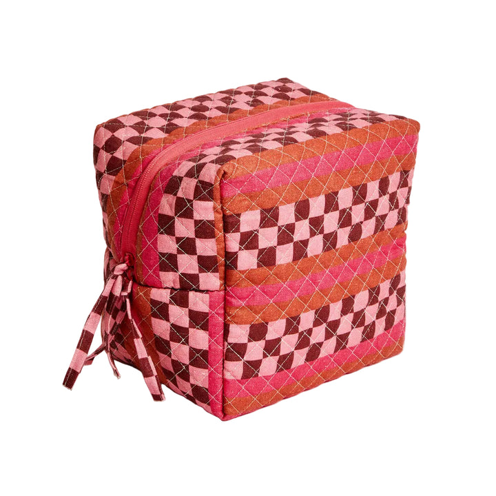 Bonnie & Neil Marco Tile Pink Toiletry Bag