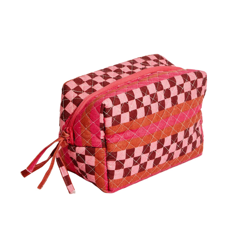 Bonnie & Neil Marco Tile Pink Toiletry Bag