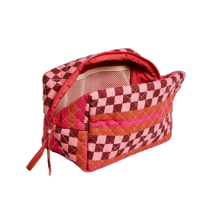 Bonnie & Neil Marco Tile Pink Toiletry Bag