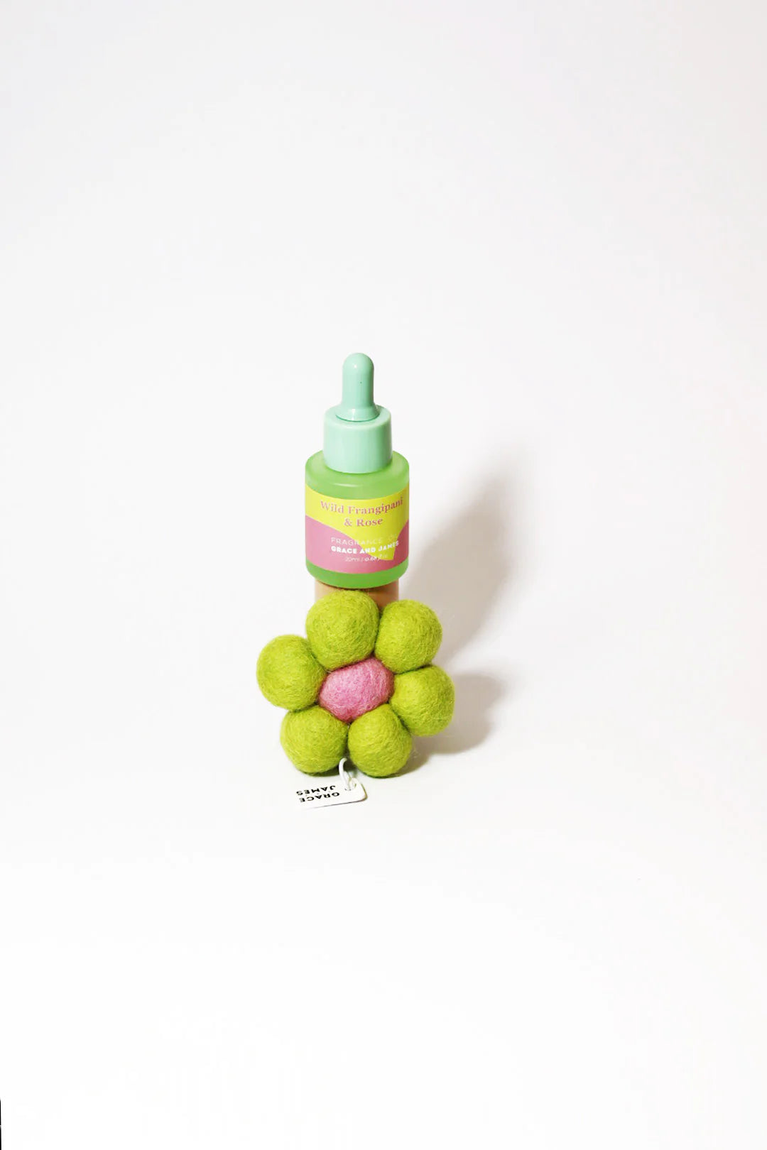 Grace and James Wild Frangipani & Rose Felt Air Freshener