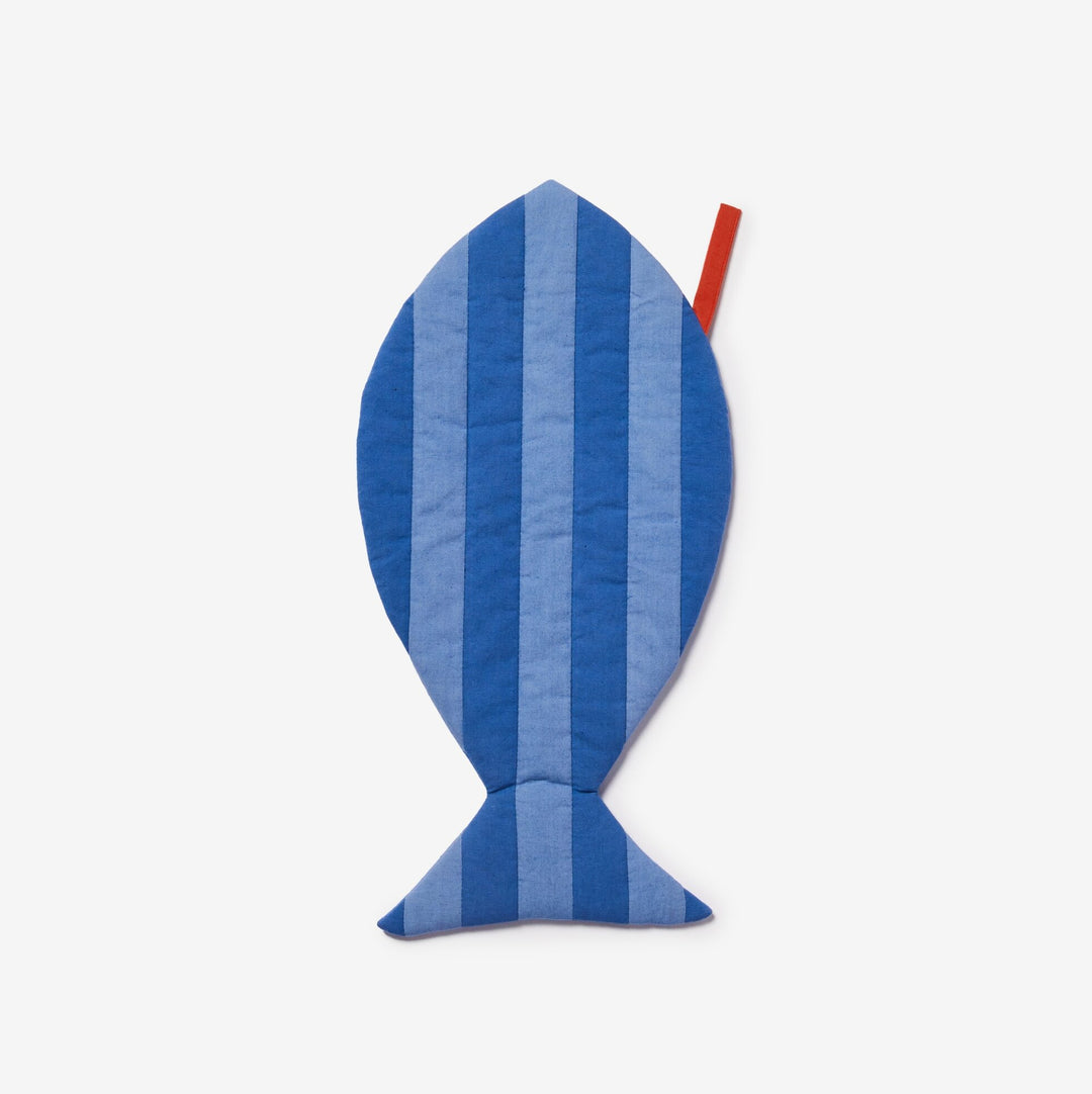 Bonnie & Neil Stripe Kitty Blue Christmas Stocking