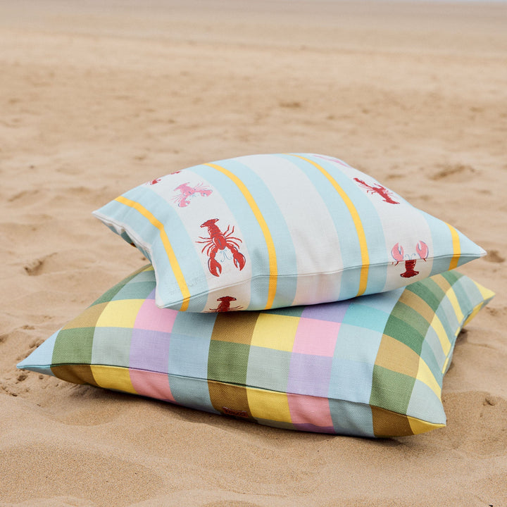 Kip & Co Lobster Fan Club Outdoor Cushion