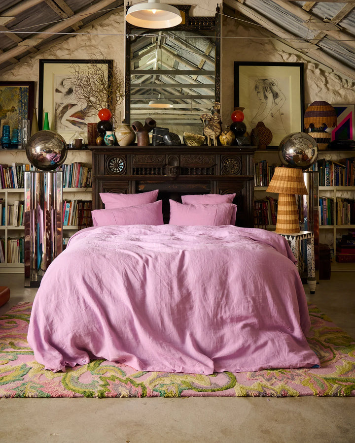 Kip & Co Lavender Linen Pillowcases