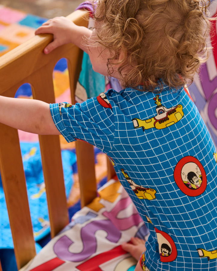 Kip & Co x The Beatles Yellow Submarine Organic Short Sleeve Romper