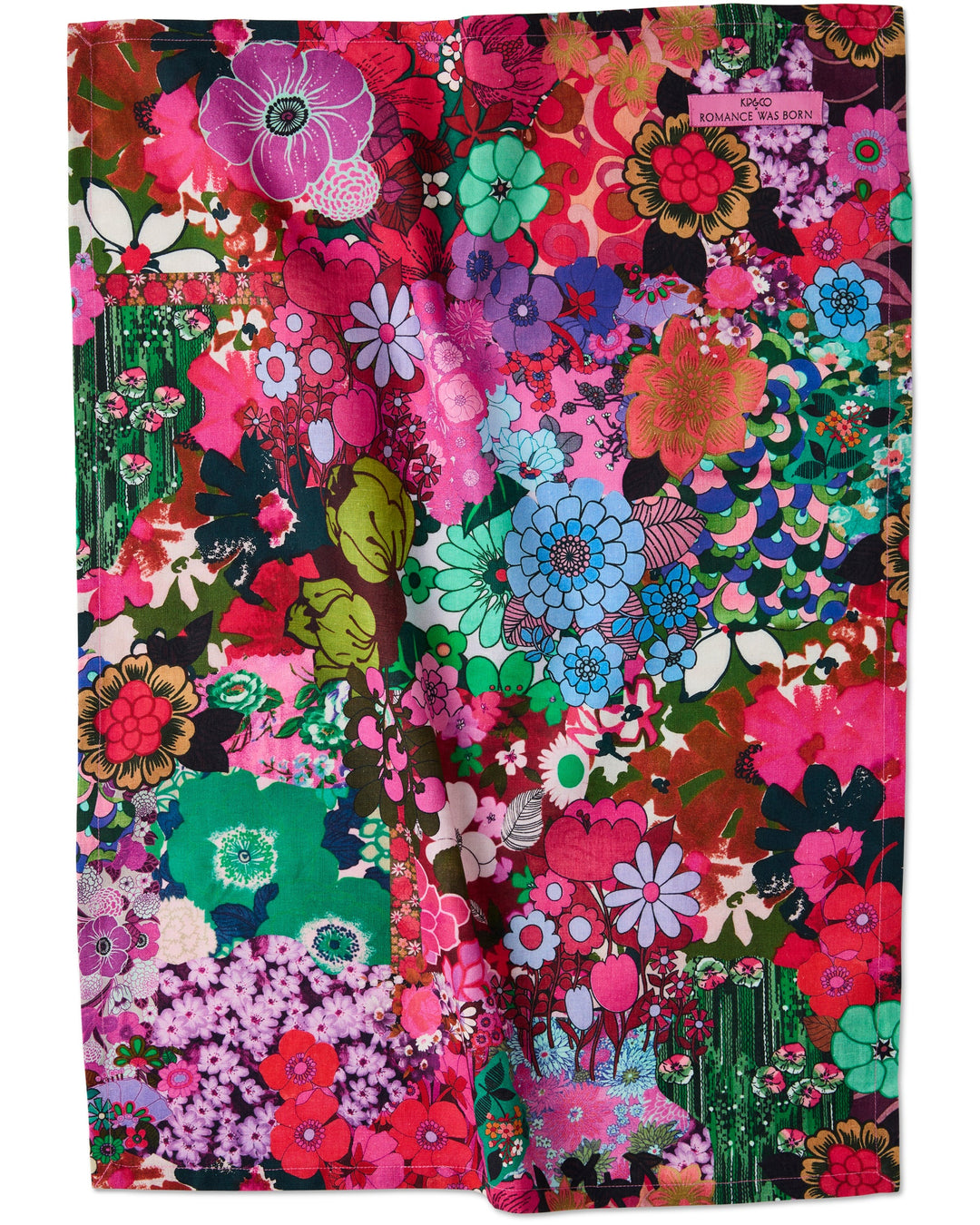 Kip & Co x Romance Was Born Flower Power Pink Tea Towel