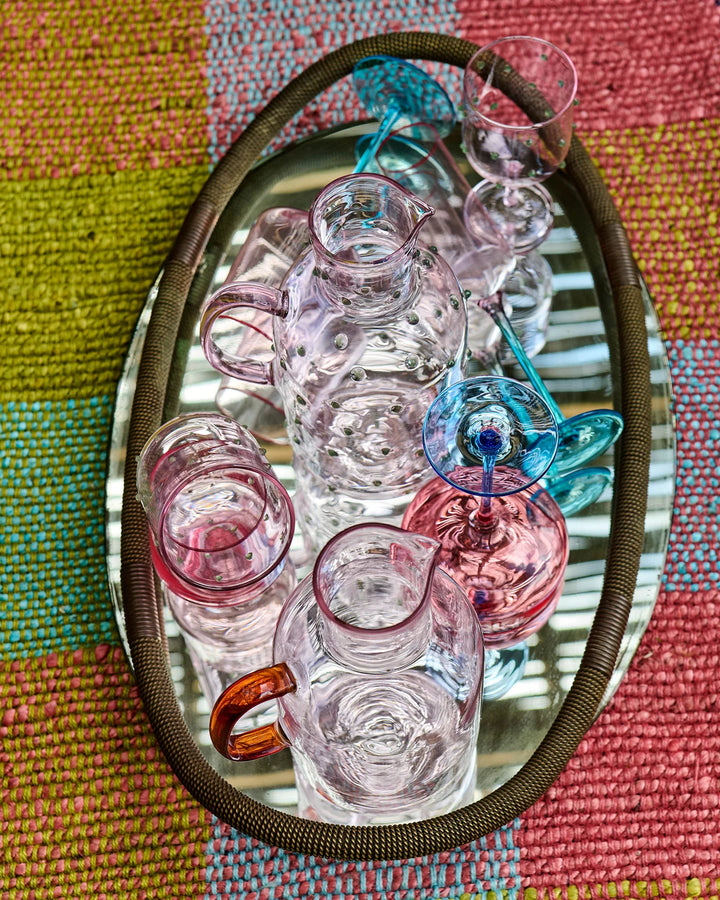 Kip & Co Blue Robin Margarita Glass 2P Set
