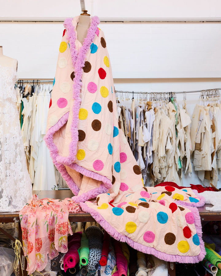 Kip & Co x Romance Was Born Shag Spot Cotton Bedspread