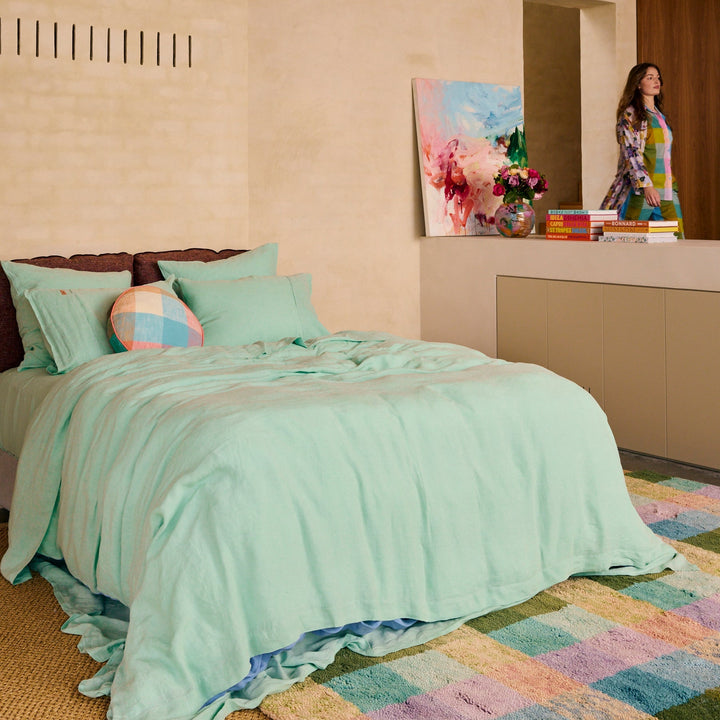Kip & Co Sorbet Tartan Felted Wool Rug