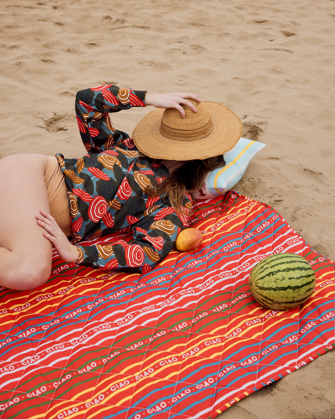 Kip & Co Ciao Stripe Picnic Mat