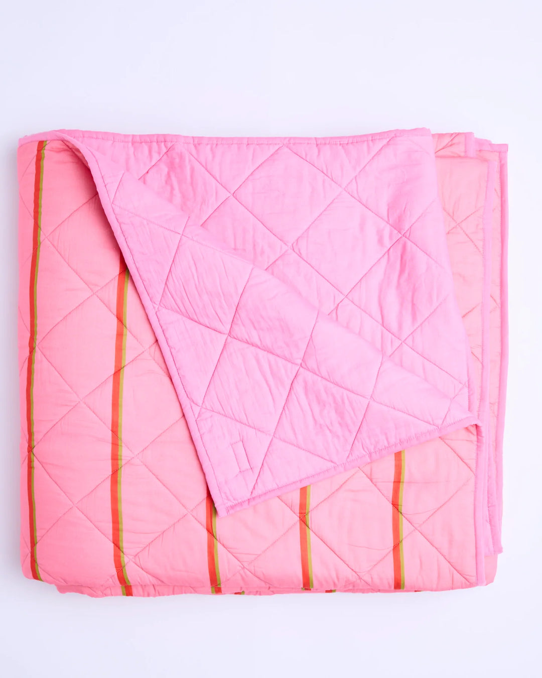 Kip & Co Wategos Soiree Stripe Organic Cotton Quilted Bedspread