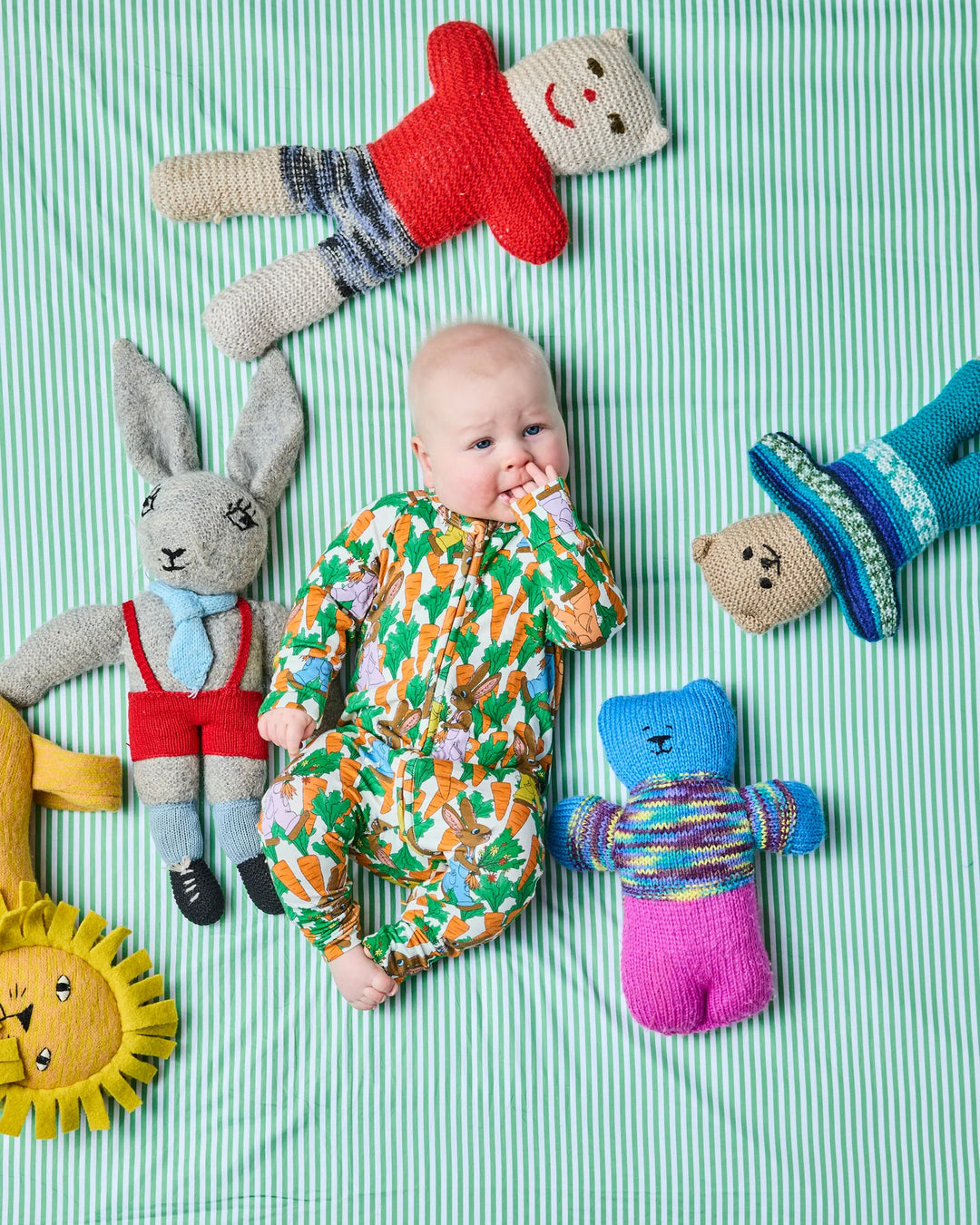 Kip & Co Carrot Joy Long Sleeve Zip Romper