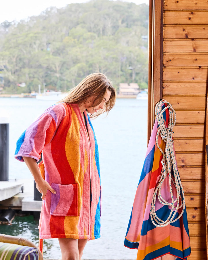 Kip & Co Surfs Up Terry Mini Robe