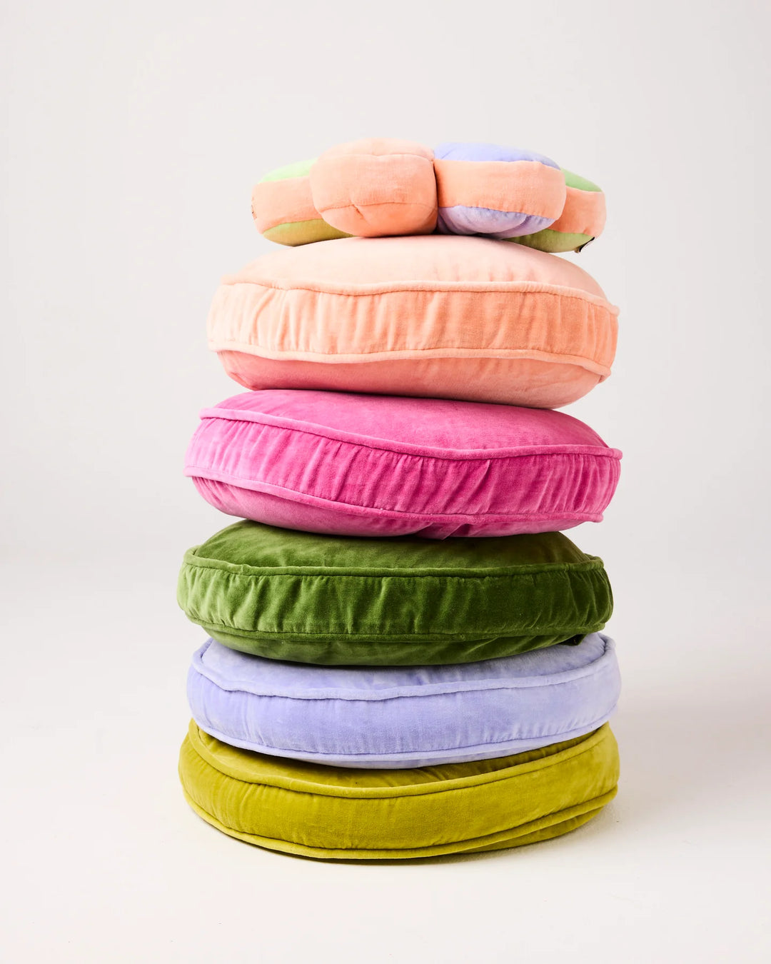 Kip & Co Campsite Velvet Pea Cushion