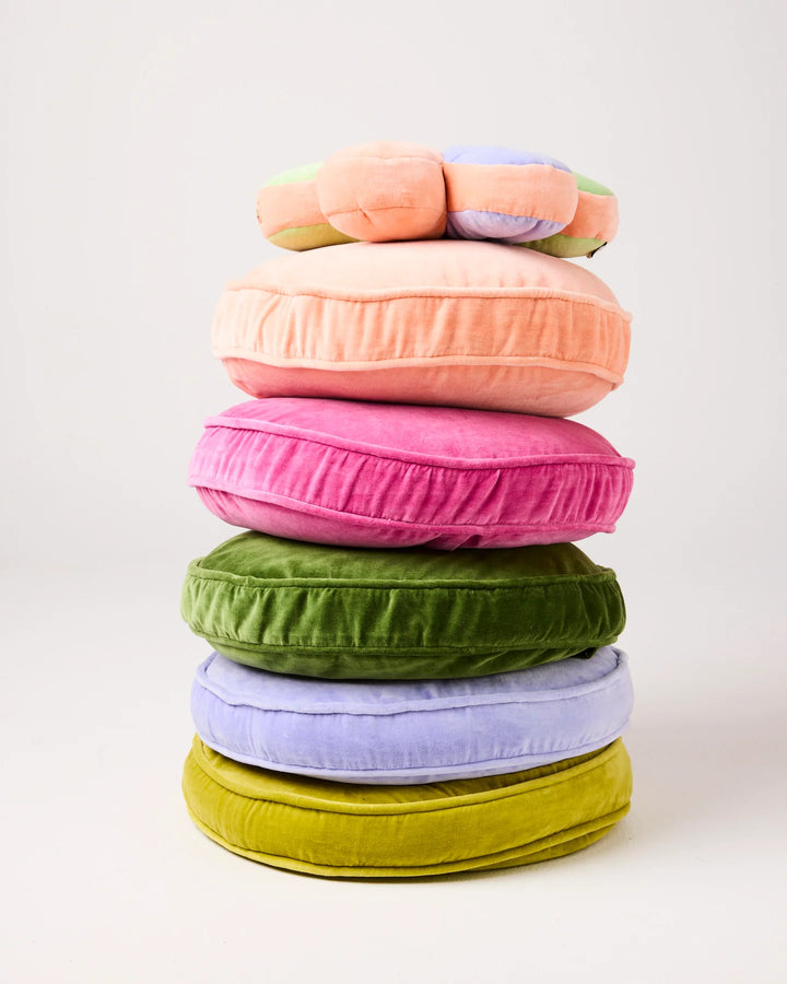 Kip & Co Campsite Velvet Pea Cushion