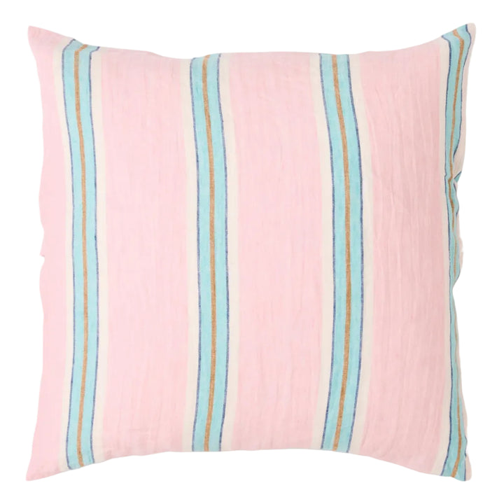 Kip & Co Tickled Pink Stripe Linen European Pillowcases