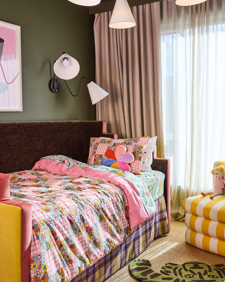 Kip & Co Sunny Field Velvet Petal Cushion