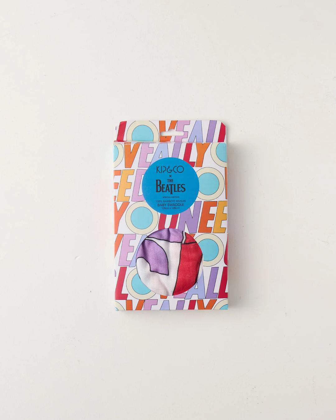 Kip & Co x The Beatles All You Need Is Love Bamboo Swaddle