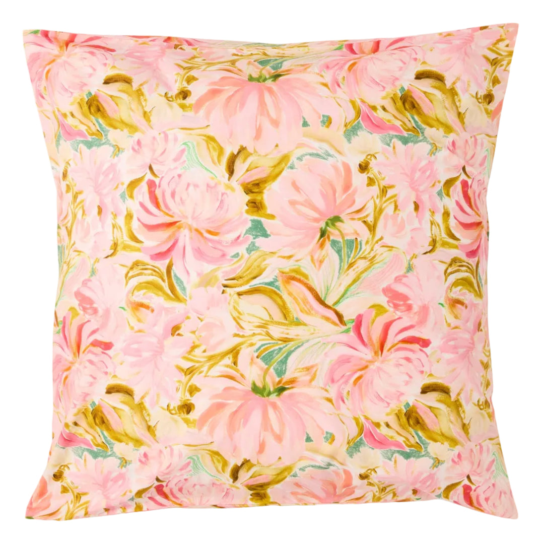 Kip & Co Warm Floral Breeze Organic Cotton European Pillowcases