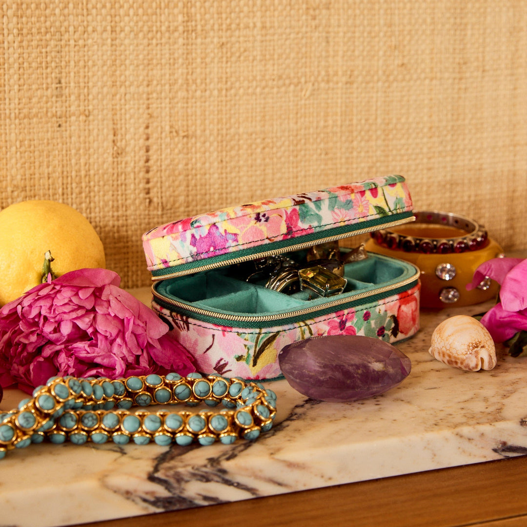 Kip & Co Alfresco Travel Velvet Jewellery Box