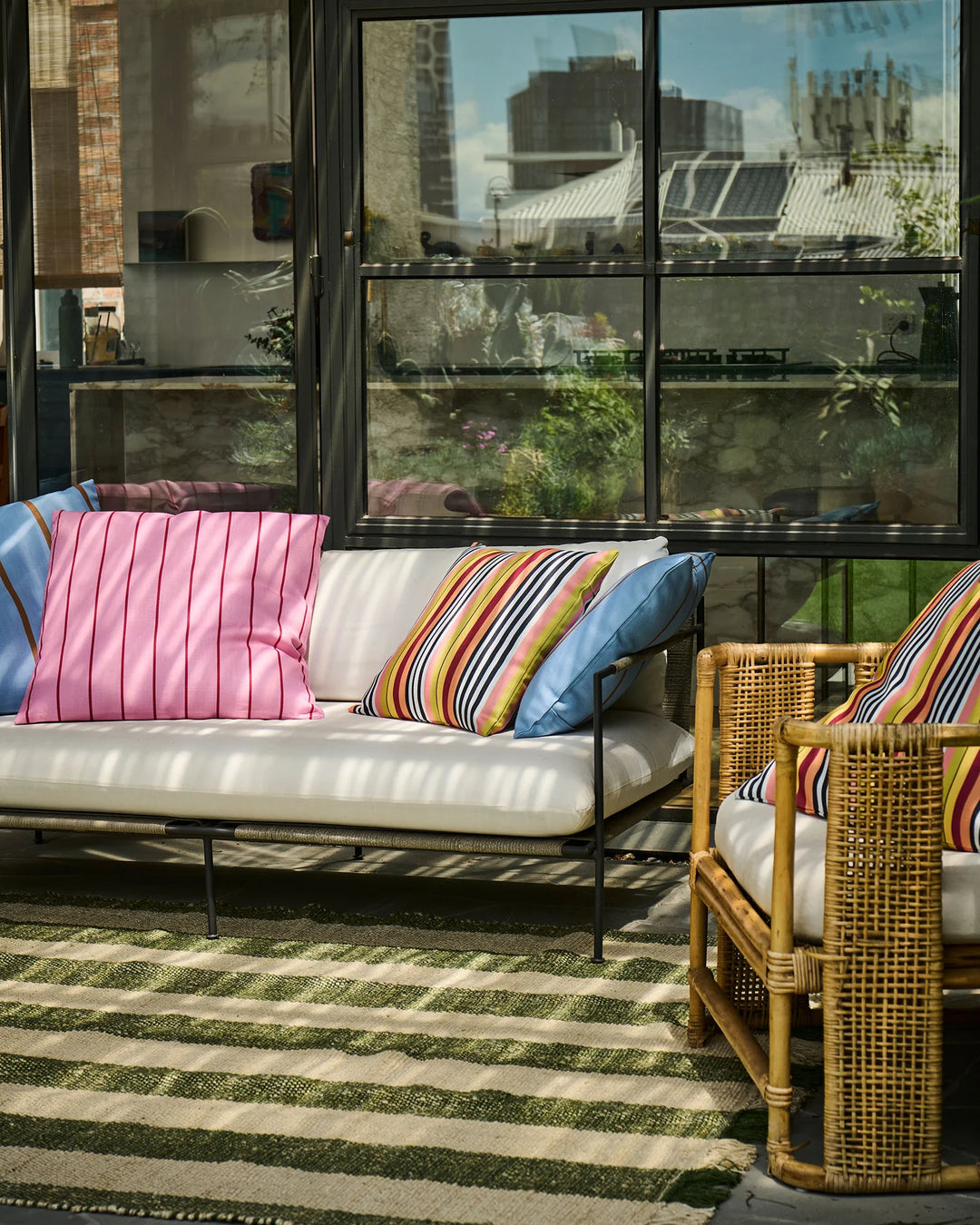 Kip & Co Casablanca Stripe Outdoor Cushion