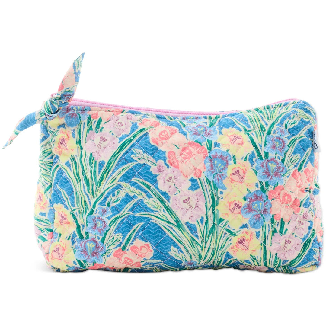 Kip & Co x Anna Spiro Gladiolus Quilted Cotton Toiletry Purse