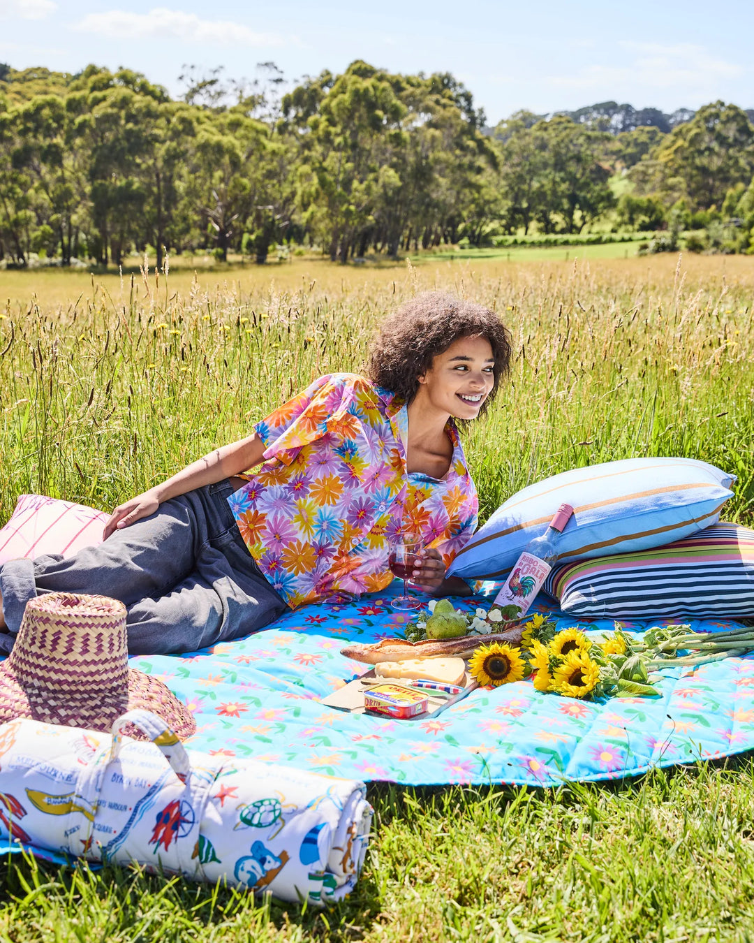 Kip & Co Little Flowers Picnic Mat