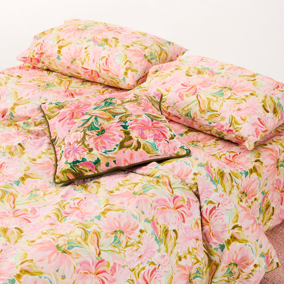 Kip & Co Warm Floral Breeze Organic Cotton Pillowcases