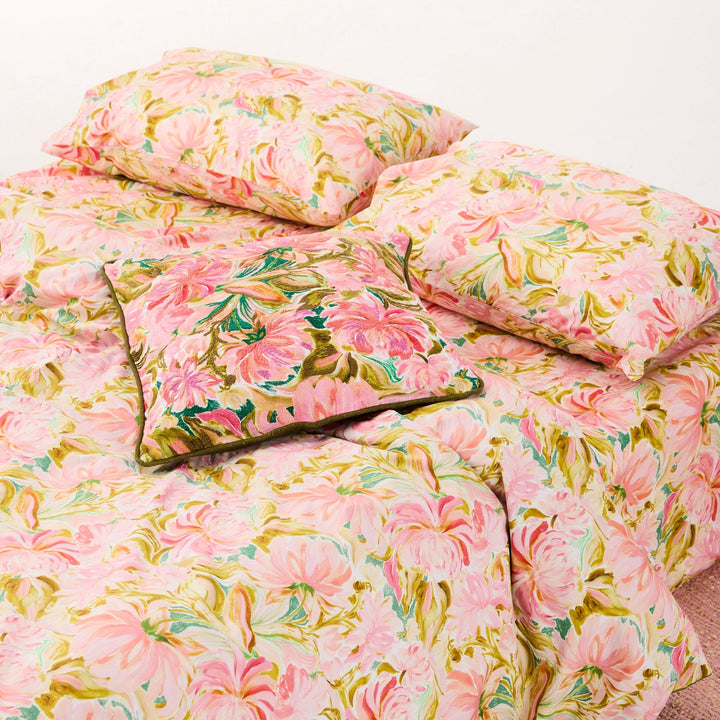 Kip & Co Warm Floral Breeze Organic Cotton Pillowcases